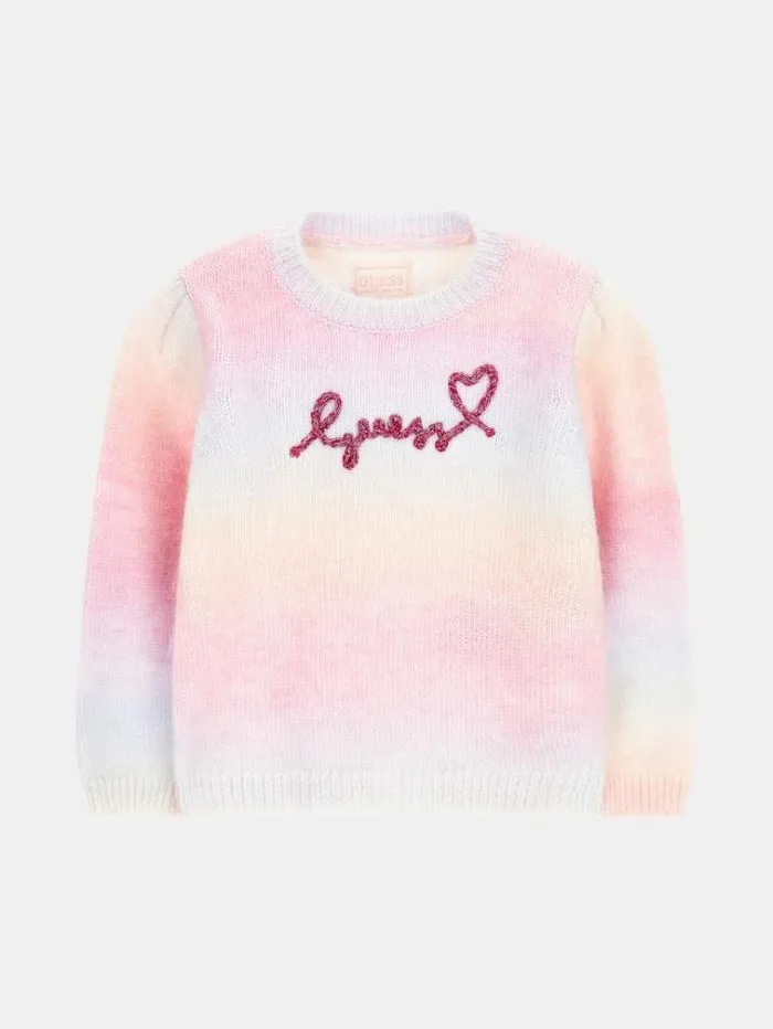 Kids Color Gradient Sweater Multicolor Pattern Guess Knitwear And Sweatshirts