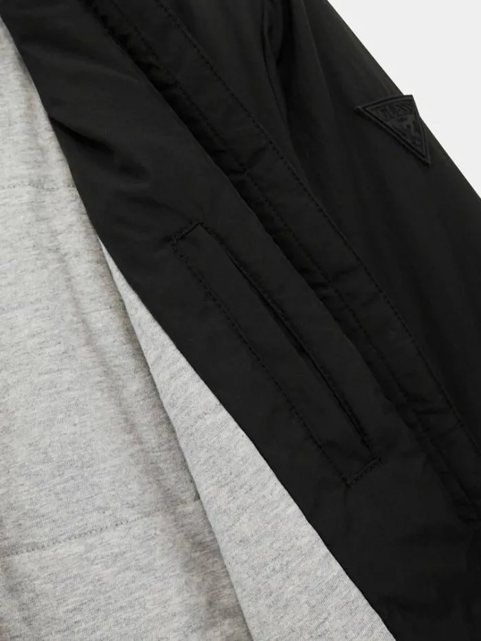 Kids Crinkle Jacket Black Guess Coats And Jackets