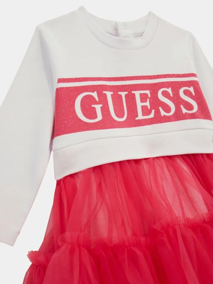Kids Dress And Panties Set White Guess Dresses
