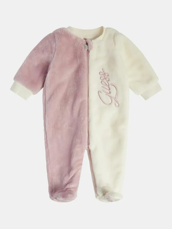 Kids Faux Fur Overall Pink Guess Onepiece Suits And Sets