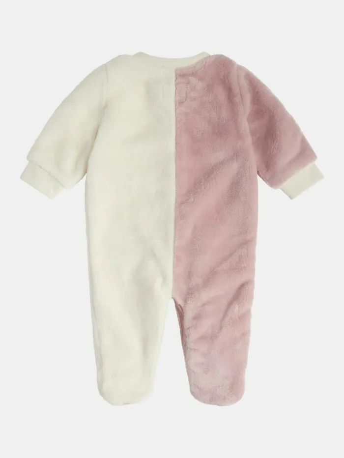Kids Faux Fur Overall Pink Guess Onepiece Suits And Sets