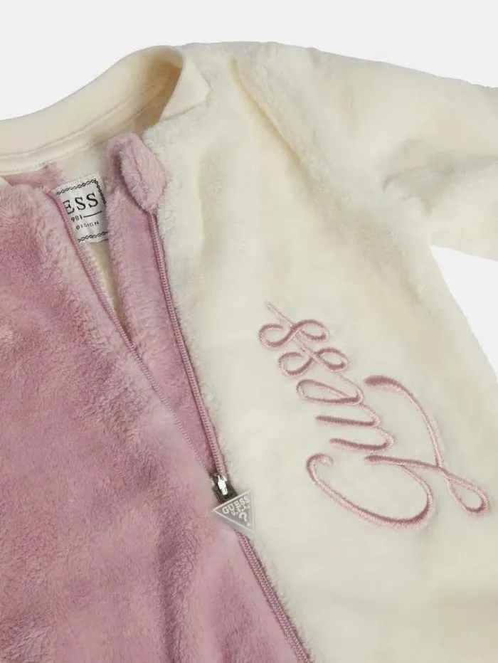 Kids Faux Fur Overall Pink Guess Onepiece Suits And Sets