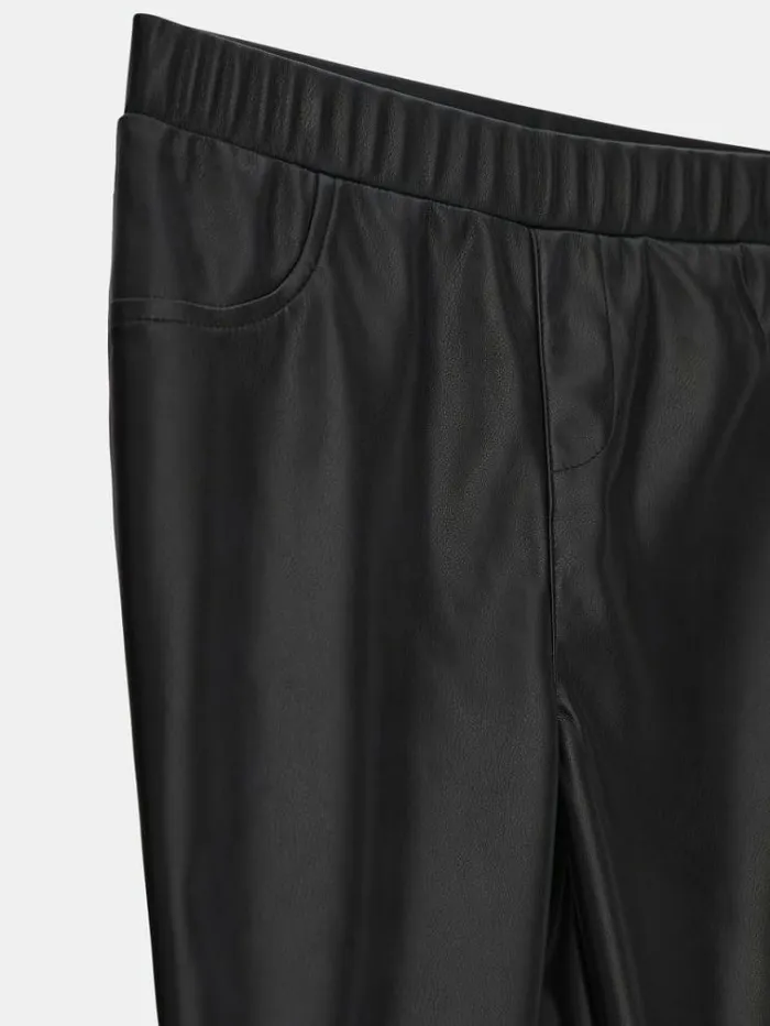 Kids Faux Leather Leggins Black Guess Trousers And Skirts