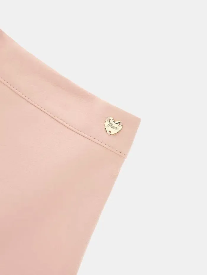 Kids Faux Leather Skirt Pink Guess Trousers And Skirts