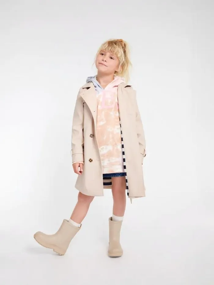 Kids Faux Leather Trench Caramel Guess Coats And Jackets