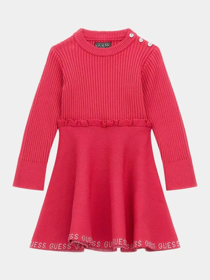 Kids Fit And Flare Dress Fuchsia Guess Dresses