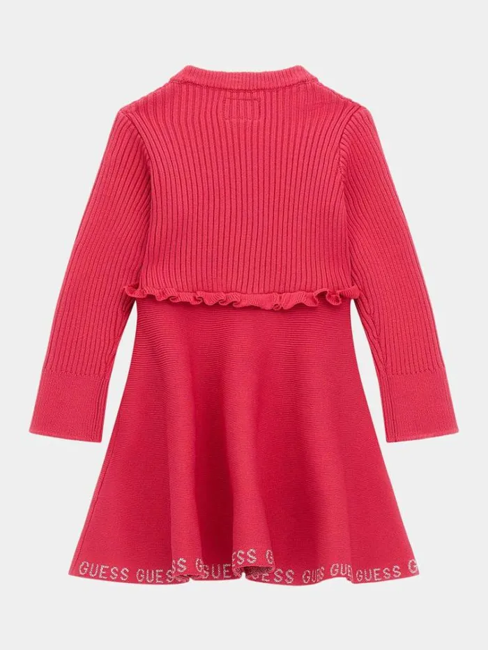 Kids Fit And Flare Dress Fuchsia Guess Dresses