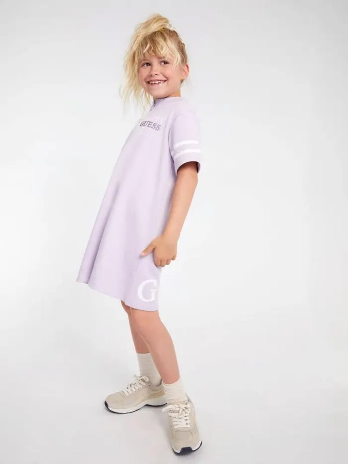 Kids Fit And Flare Dress Multi Pink Guess Dresses