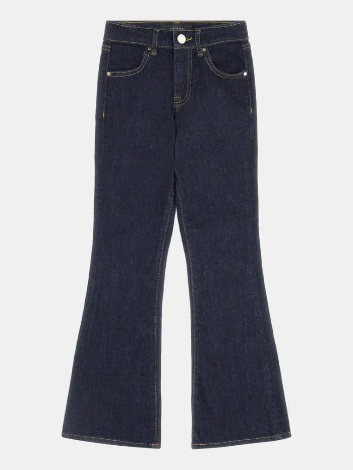 Kids Flare Denim Pants Blue Guess Trousers And Skirts