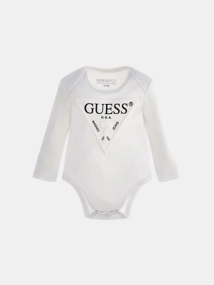 Kids Front Logo Body White Guess Onepiece Suits And Sets