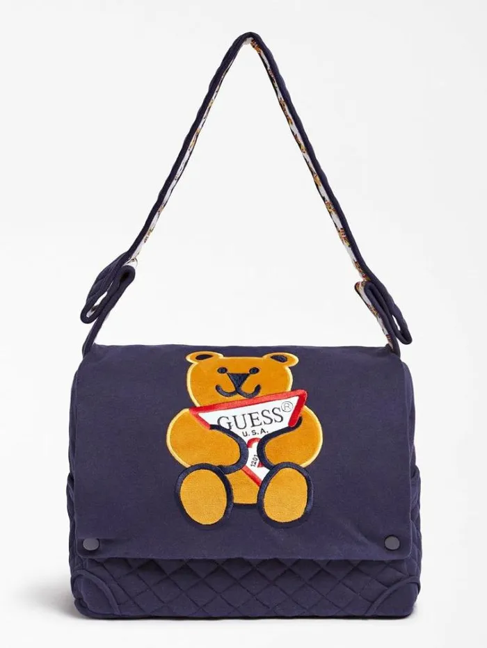 Kids Front Logo Changing Bag Blue Guess Accessories