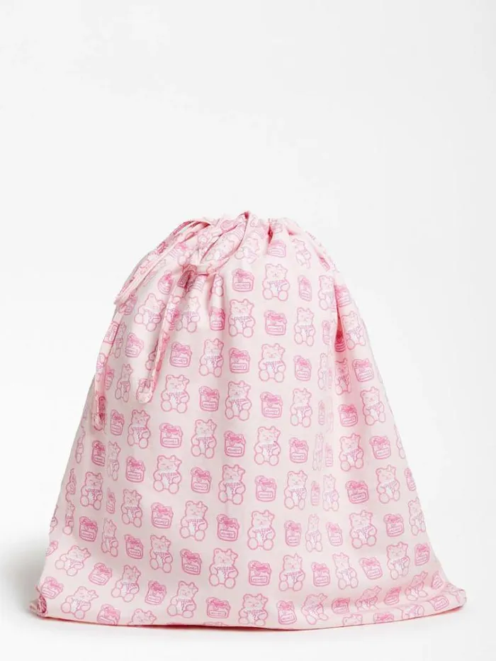 Kids Front Logo Changing Bag Pink Guess Accessories