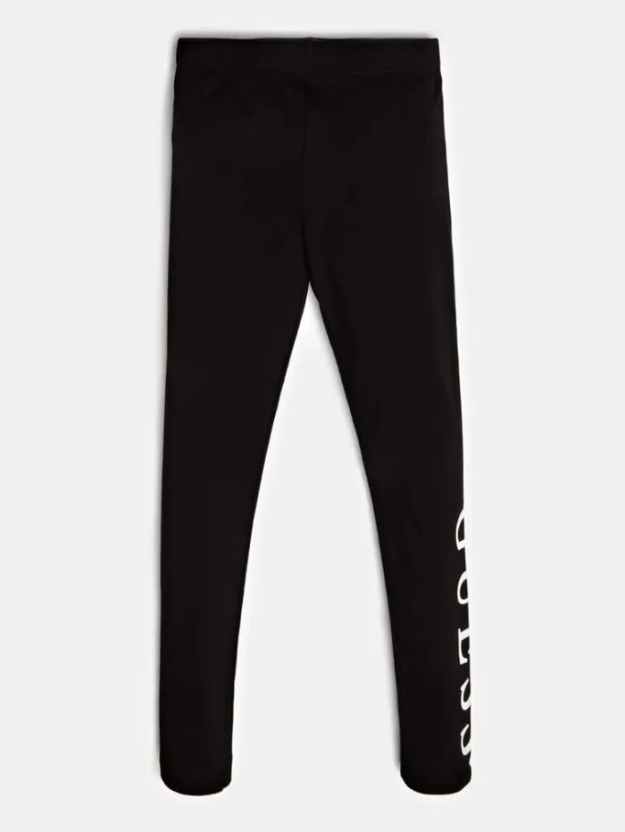Kids Front Logo Legging Black Guess Trousers And Skirts