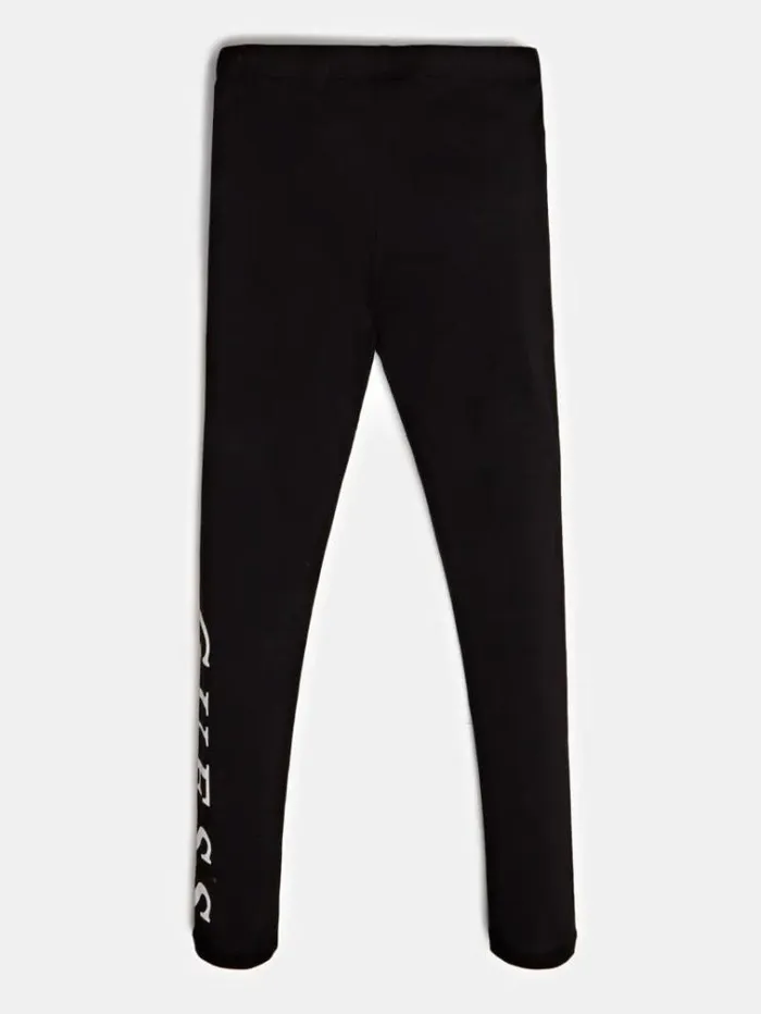 Kids Front Logo Legging Black Guess Trousers And Skirts