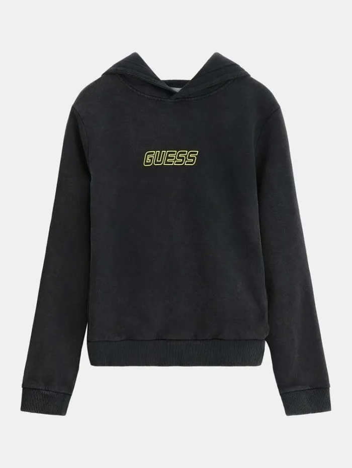 Kids Front Logo Sweatshirt Black Guess Knitwear And Sweatshirts
