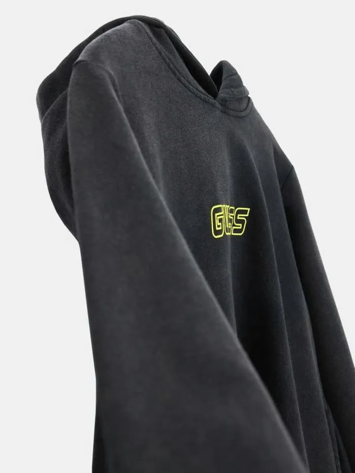 Kids Front Logo Sweatshirt Black Guess Knitwear And Sweatshirts