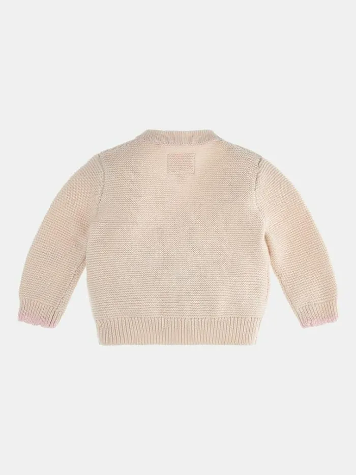 Kids Front Patch Cardigan Multi Pink Guess Tops