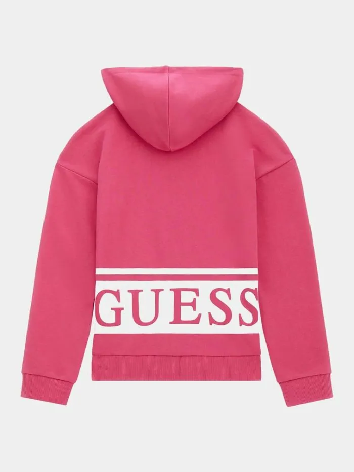 Kids Front Print Sweatshirt Fuchsia Guess Knitwear And Sweatshirts