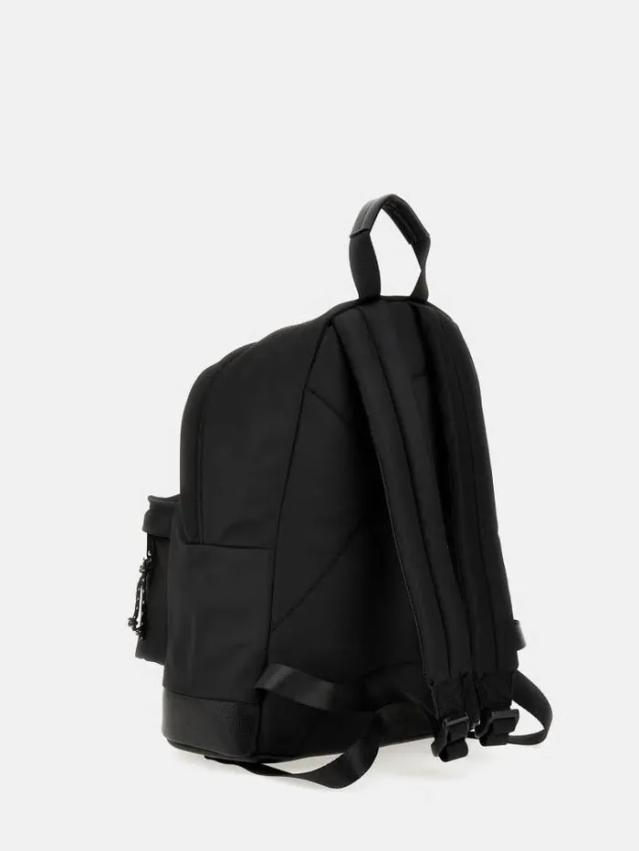 Kids Front Triangle Logo Backpack Black Guess Bags And Accessories