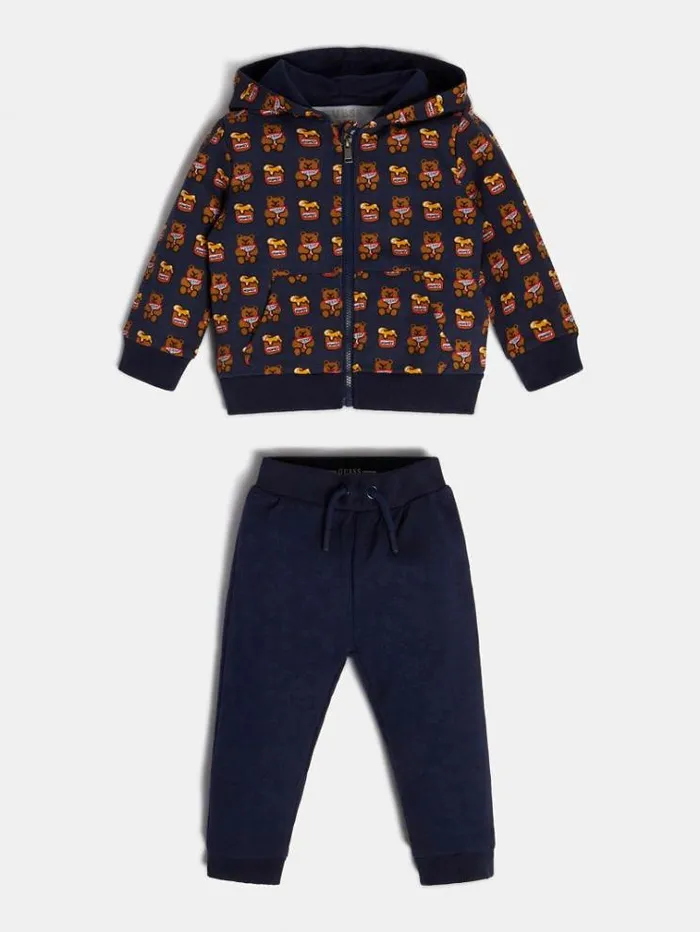 Kids Hoodie Sweatshirt And Pant Set Blue Guess Onepiece Suits And Sets