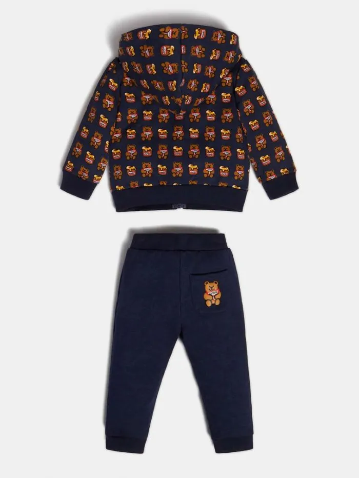 Kids Hoodie Sweatshirt And Pant Set Blue Guess Onepiece Suits And Sets
