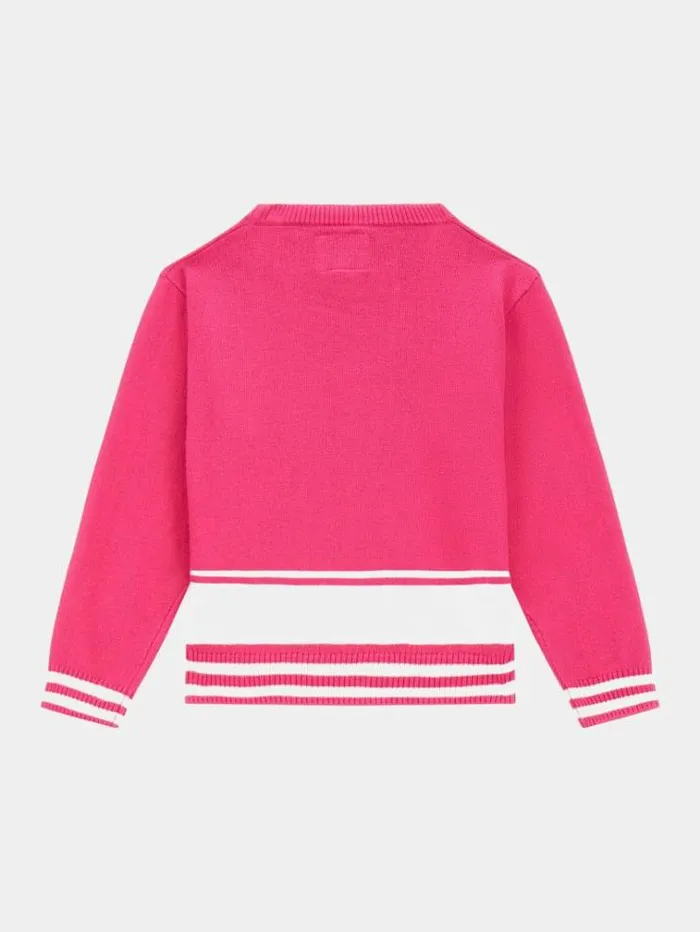 Kids Logo Sweater Fuchsia Guess Knitwear And Sweatshirts