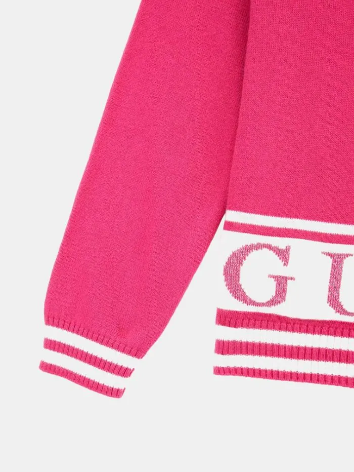 Kids Logo Sweater Fuchsia Guess Knitwear And Sweatshirts