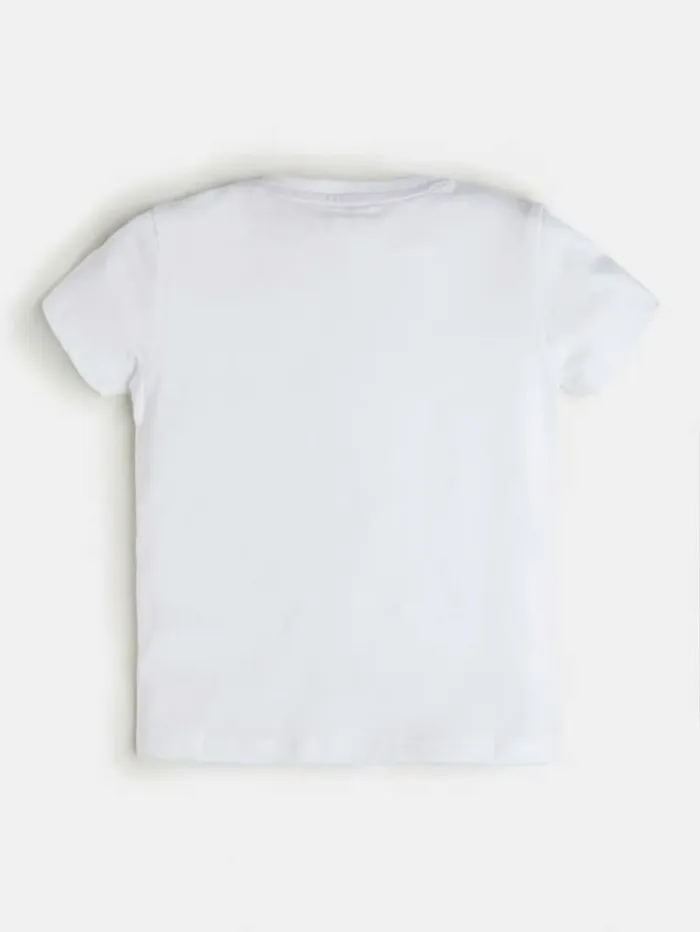 Kids Logo Tshirt White Guess Tops
