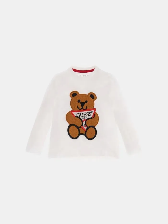 Kids Logo Tshirt White Guess Tops And Tshirts
