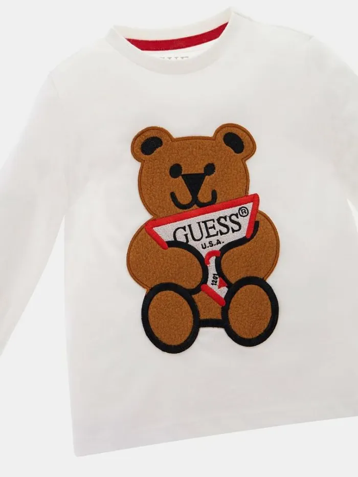 Kids Logo Tshirt White Guess Tops And Tshirts