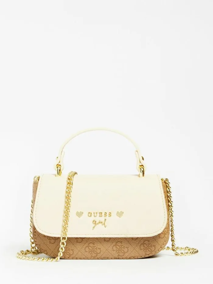 Kids Micole 4g Logo Handbag White Guess Bags And Accessories
