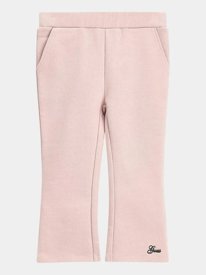 Kids Mid Rise Flare Pant Pink Guess Trousers And Skirts