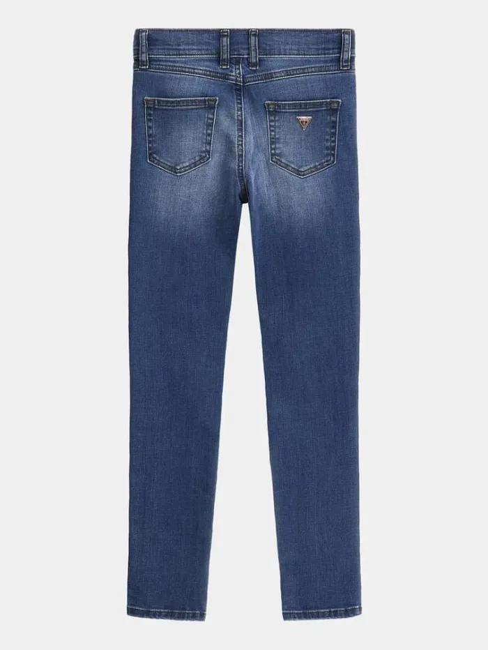 Kids Mid Rise Skinny Denim Pant Blue Guess Trousers And Skirts