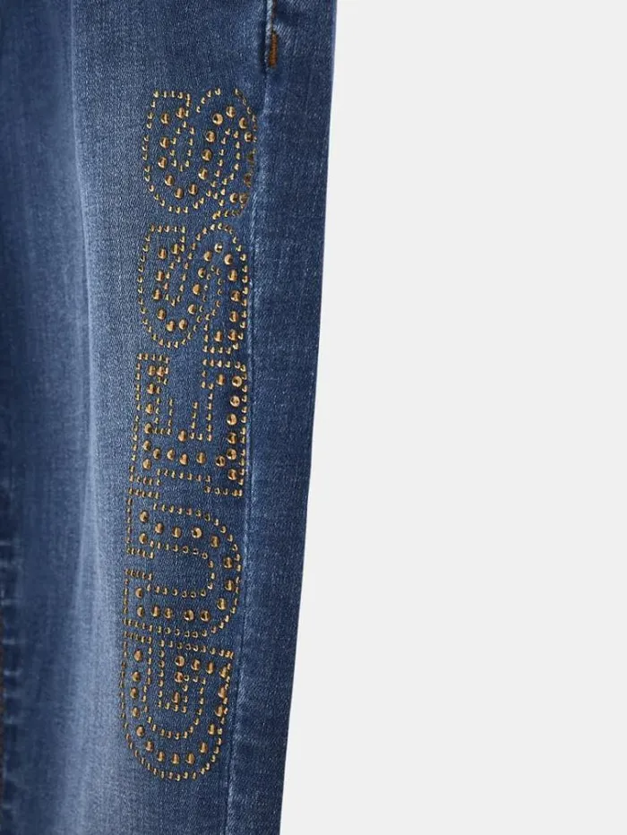 Kids Mid Rise Skinny Denim Pant Blue Guess Trousers And Skirts