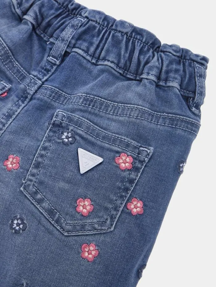 Kids Mid Rise Straight Denim Pant Blue Guess Trousers And Skirts