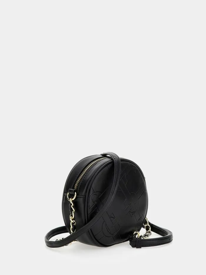 Kids Mini Round Crossbody Bag Black Guess Bags And Accessories