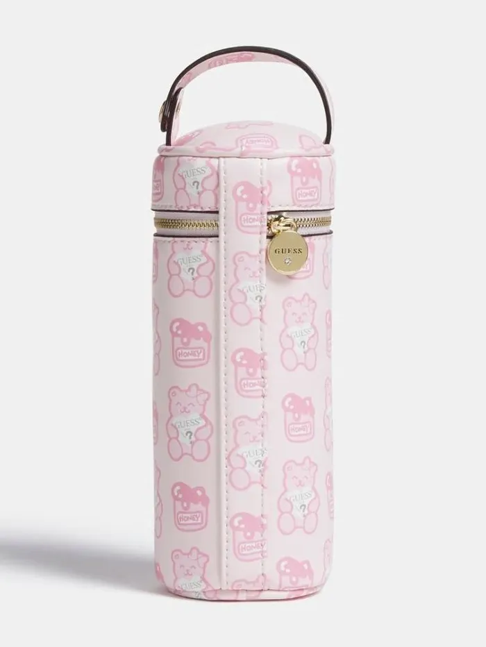 Kids Newborn Bottle Holder Case Multi Pink Guess Accessories