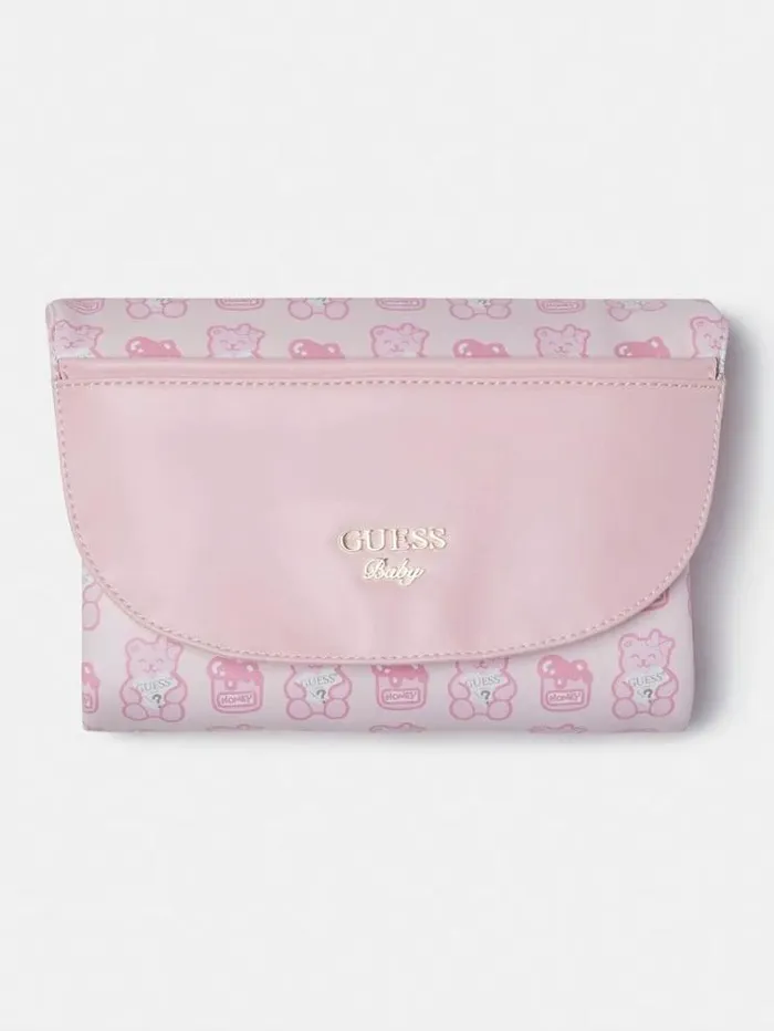 Kids Newborn Changing Mat Multi Pink Guess Accessories