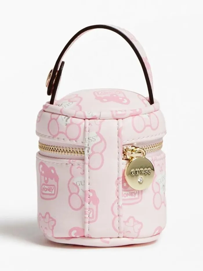 Kids Newborn Pacifier Holder Case Multi Pink Guess Accessories