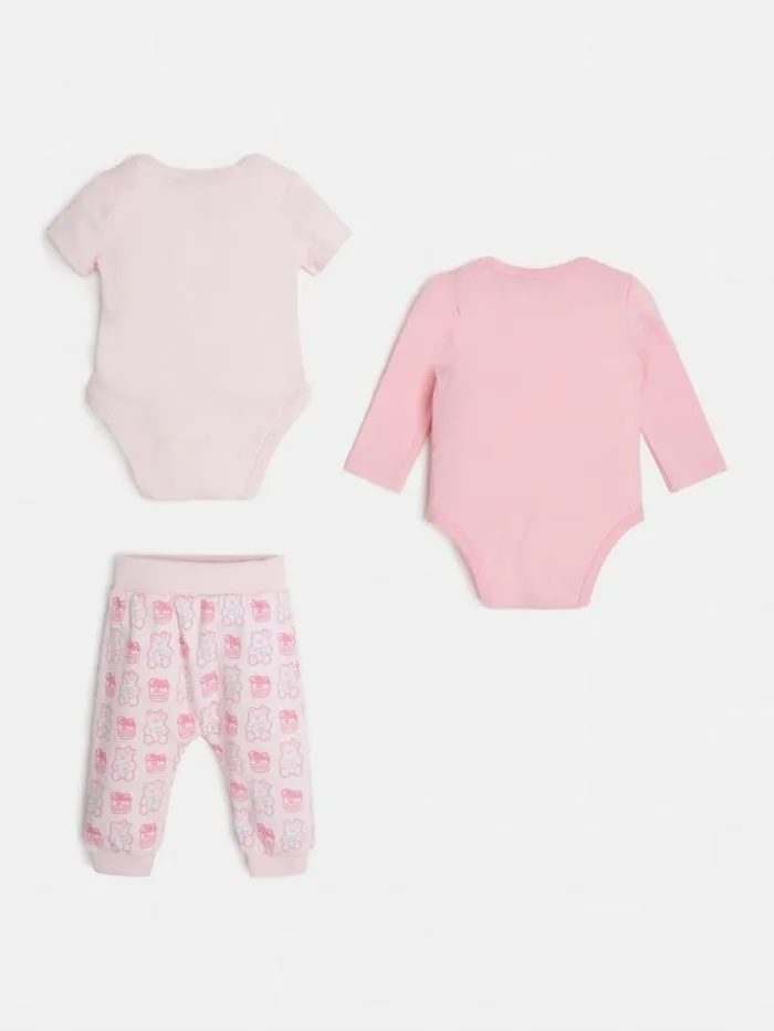 Kids Pack 2 Body And Pant Set Pink Guess Onepiece Suits And Sets