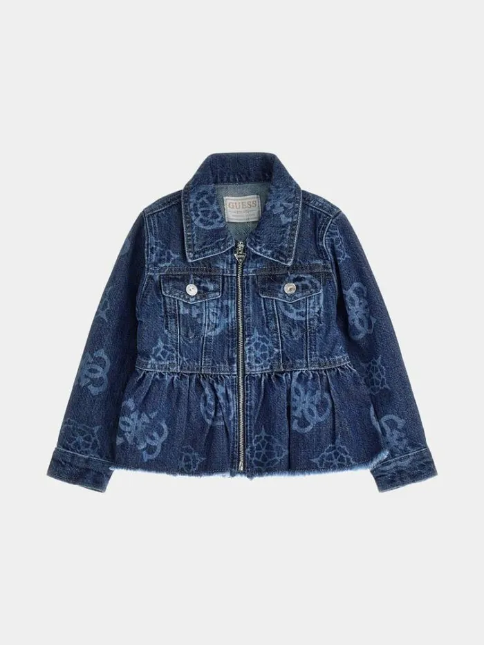Kids Peony Logo Jacket Blue Guess Coats And Jackets