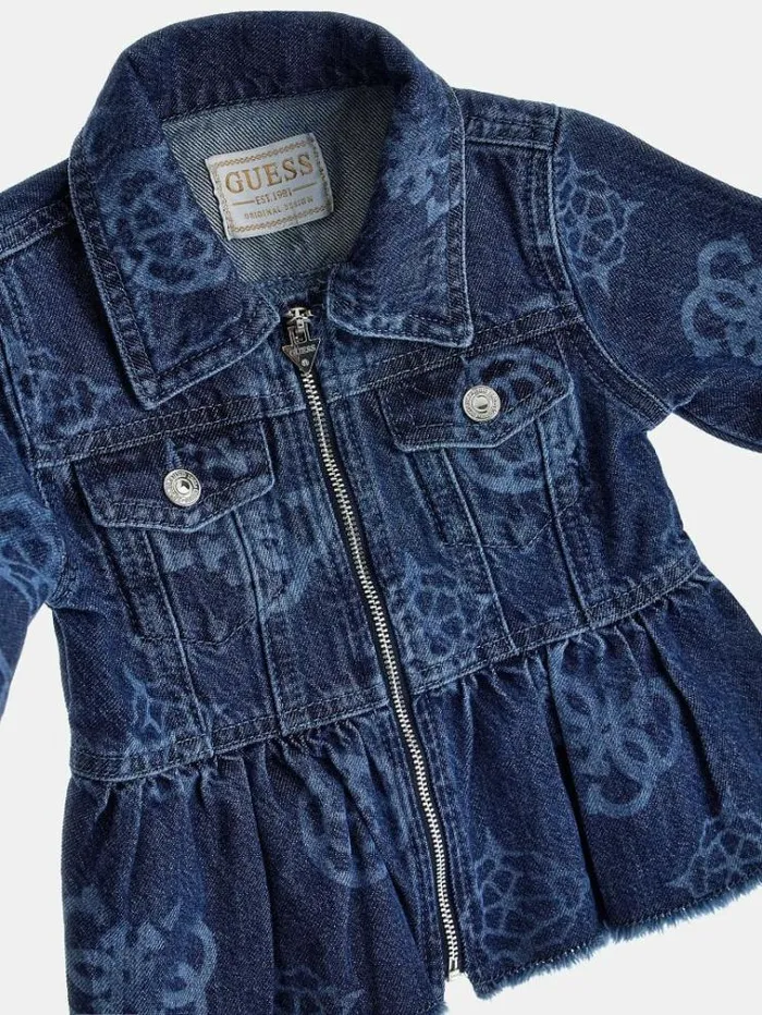 Kids Peony Logo Jacket Blue Guess Coats And Jackets