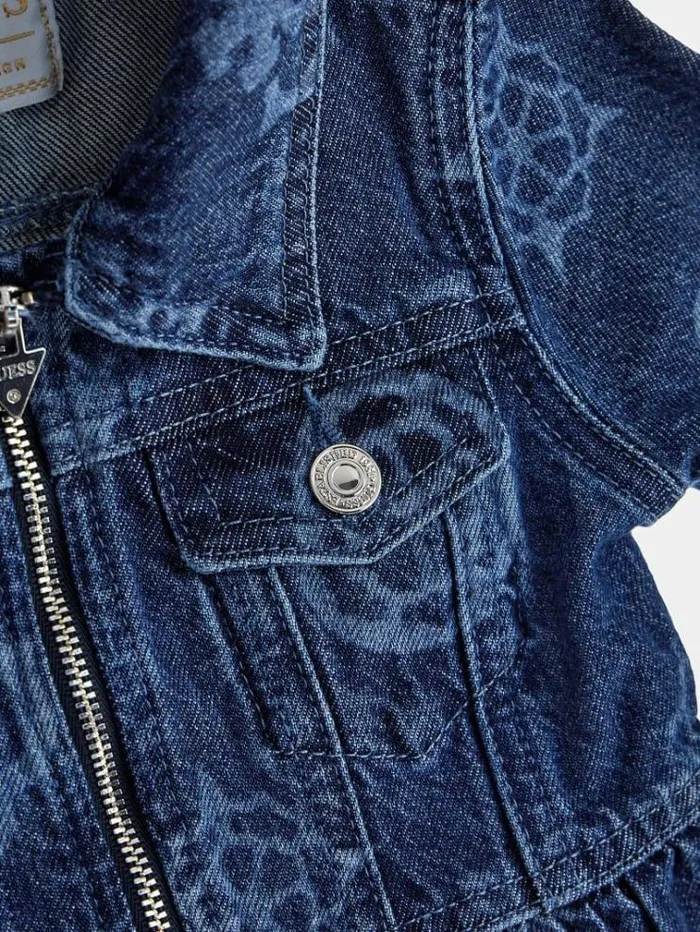 Kids Peony Logo Jacket Blue Guess Coats And Jackets