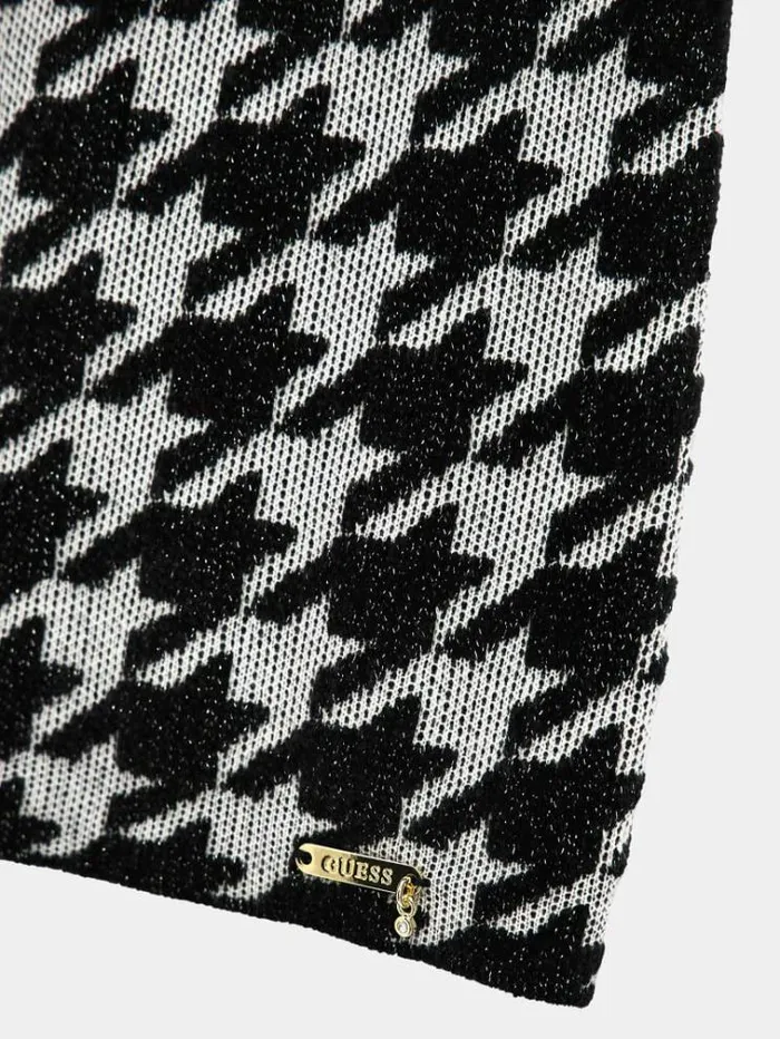 Kids Pied De Poule Mini Skirt Black Guess Trousers And Skirts