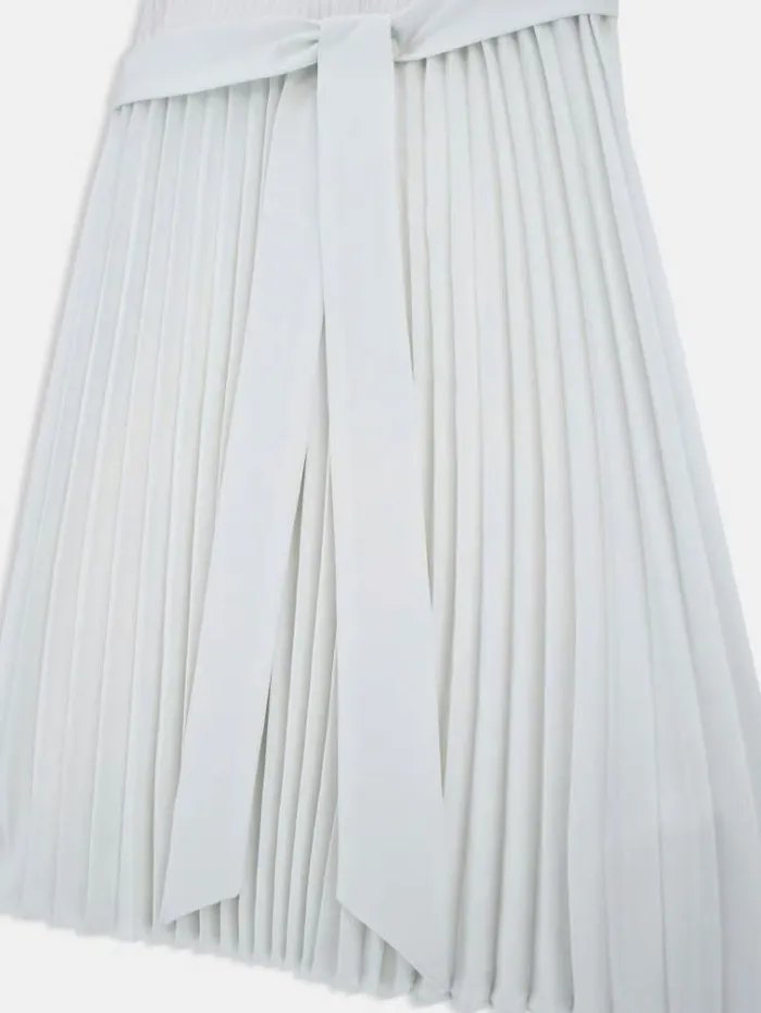 Kids Pleated Dress White Guess Dresses