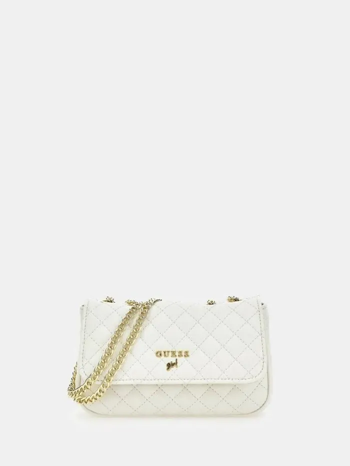 Kids Quilted Crossbody Bag White Guess Bags And Accessories