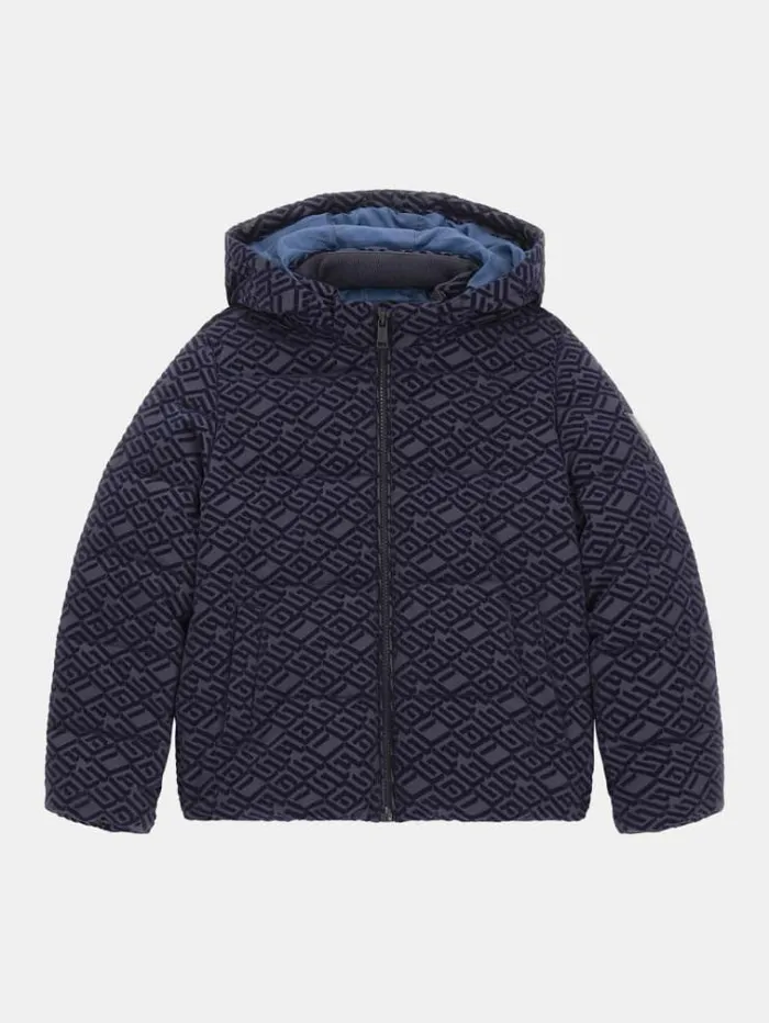 Kids Quilted Puffer Blue Guess Coats And Jackets