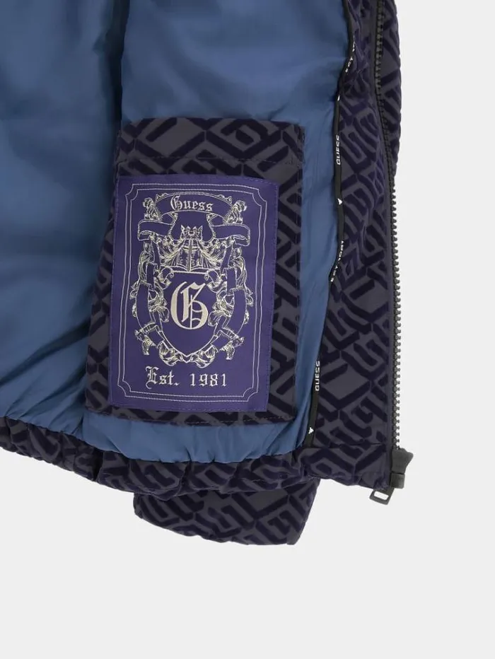 Kids Quilted Puffer Blue Guess Coats And Jackets