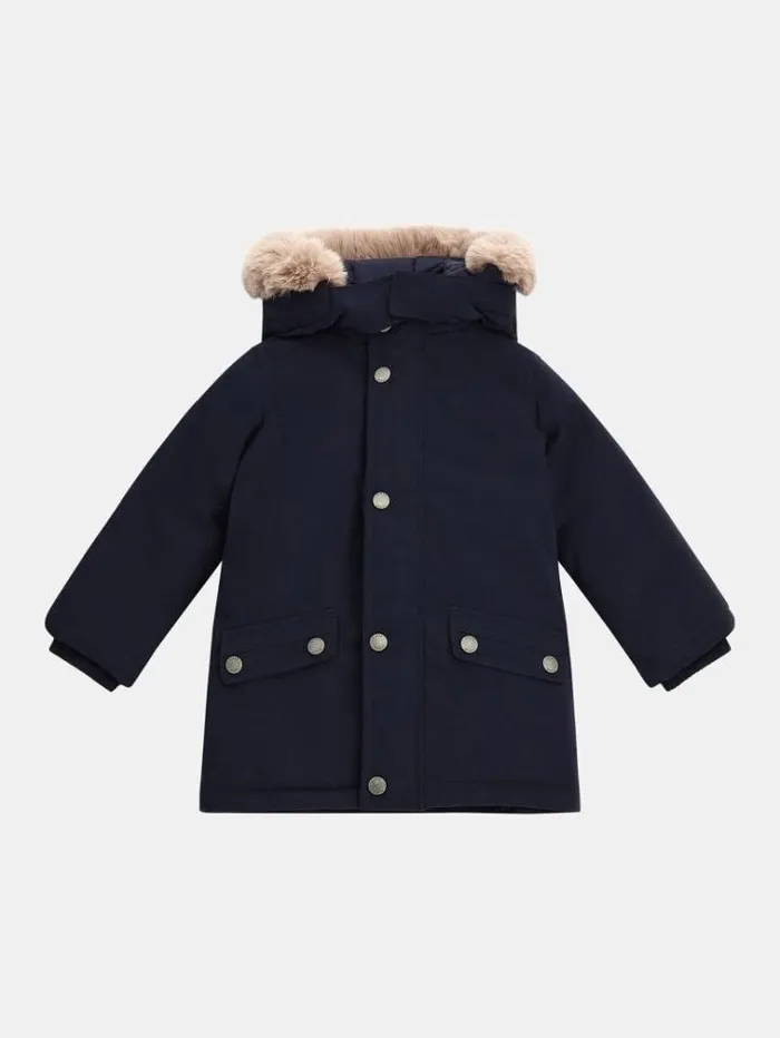 Kids Real Down Long Jacket Blue Guess Coats And Jackets