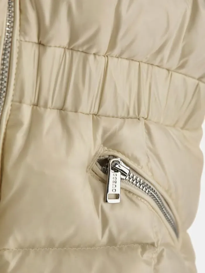 Kids Real Down Puffer Cream Guess Coats And Jackets